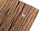 Esstisch recyceltes Teakholz Metall 200x100 cm in Natur
