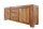 Sideboard Sheesham Holz Aluminium 40 cm in Natur Silber