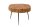 Couchtisch Akazienholz Metall Ø 60 cm in Natur Schwarz