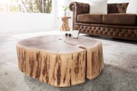 Couchtisch Akazienholz mit Rollen Handarbeit 60x40 cm in...