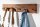 Wandgarderobe recyceltes Teakholz Metall 74 cm in Natur