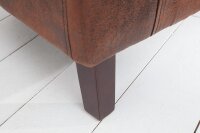 Sessel Microfaser Holz 60 cm in Whisky Braun