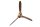 Deko Propeller Wand Metall in Kupfer 97 cm in Silber