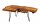 Couchtisch Baumscheibe Akazienholz Metall Handarbeit 100x40 cm