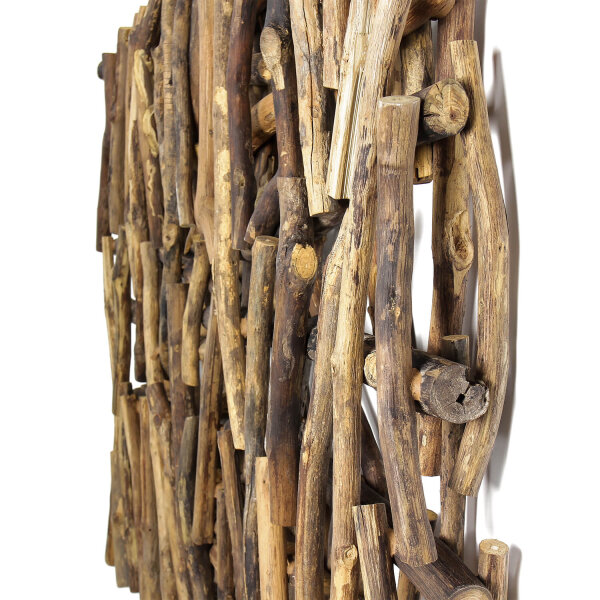 Wandskulptur Treibholz Handarbeit 55 cm in Natur