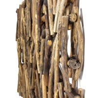 Wandskulptur Treibholz Handarbeit 55 cm in Natur