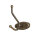 Handtuchregal Echt-Messing 5 cm in Bronze Antik