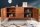 Sideboard Akazie 145 x 75cm 3D-Fronten Retro Schubladen Türen
