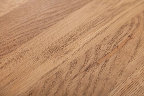 Couchtisch Holz (Eiche) Metall in Schwarz Natur 100x55 cm