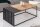 Couchtisch Holz (Eiche) Metall in Schwarz Natur 100x55 cm