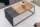 Couchtisch Holz (Eiche) Metall in Schwarz Natur 100x55 cm