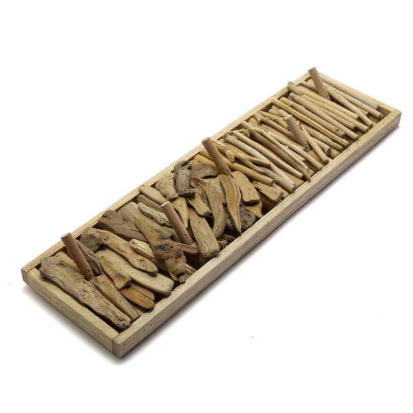 Wandgarderobe Treibholz Handarbeit 60 cm in Natur