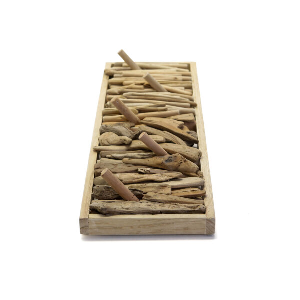 Wandgarderobe Treibholz Handarbeit 60 cm in Natur