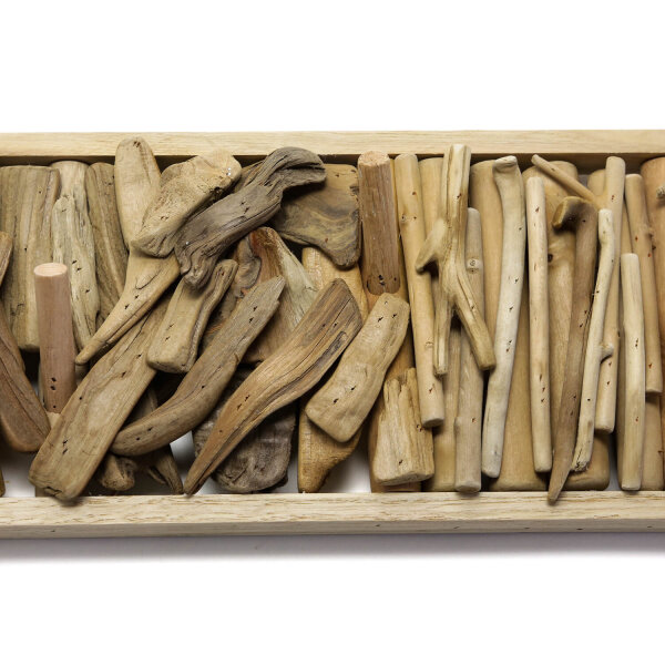 Wandgarderobe Treibholz Handarbeit 60 cm in Natur