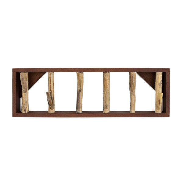 Wandgarderobe Treibholz 101 cm in Natur Handarbeit