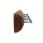 Wandgarderobe Holz Metall Handarbeit 49,5 cm in Braun Schwarz
