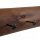 Wandgarderobe Holz Metall Handarbeit 100 cm in Braun Schwarz
