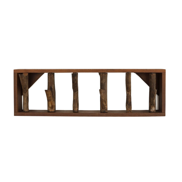 Wandgarderobe Treibholz 36 cm in Natur Handarbeit