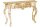 Konsolentisch Holz Polyurethan in Gold 110cm Handarbeit