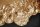 Konsolentisch Holz Polyurethan in Gold 110cm Handarbeit