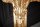 Konsolentisch Holz Polyurethan in Gold 110cm Handarbeit