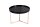 Couchtisch Holz Metall in Schwarz Kupfer 60x60 mit Tablett