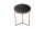 Beistelltisch Hartglas Metall in Kupfer Schwarz 45x45 cm