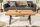 Couchtisch Holz (Wildeiche) Metall 110 x 60 cm