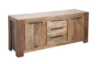 Sideboard Mangoholz 174 x 76 cm Handarbeit Schubladen...