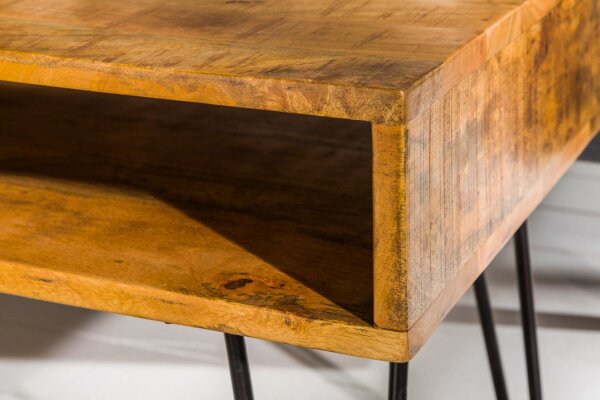 Couchtisch Mango Holz Metall 100 x 50 cm