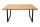 Esstisch 160 x 90 cm Kufengestell Industrial Design