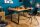 Esstisch 160 x 90 cm Kufengestell Industrial Design