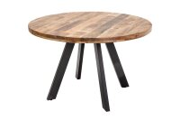 Esstisch rund Ø 120 cm Mango Holz Metall...