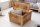 Couchtisch mit Schublade Mango Holz Metall in Natur 70x70 cm