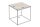 Beistelltisch Recyceltes Holz Metall 40x40 cm Handarbeit