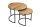 Beistelltisch 2er Set Mango Holz Metall rund