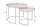 Beistelltisch 2er Set Mango Holz Metall rund