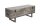 Truhenbank Akazienholz Metall in Grau Schwarz 115x35 cm