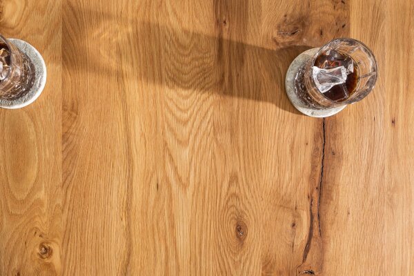 Bartisch Holz (Wildeiche) Metall 120 x 70 cm