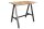 Bartisch Holz (Wildeiche) Metall 120 x 70 cm