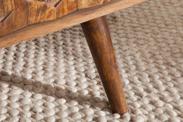 Couchtisch mit Schublade Sheesham Holz in Natur 110x60 cm
