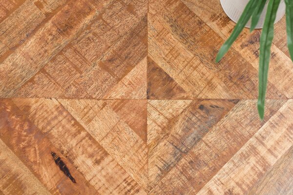 Beistelltisch Mango Holz Metall 60 x 60 cm