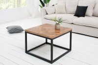 Beistelltisch Mango Holz Metall 60 x 60 cm