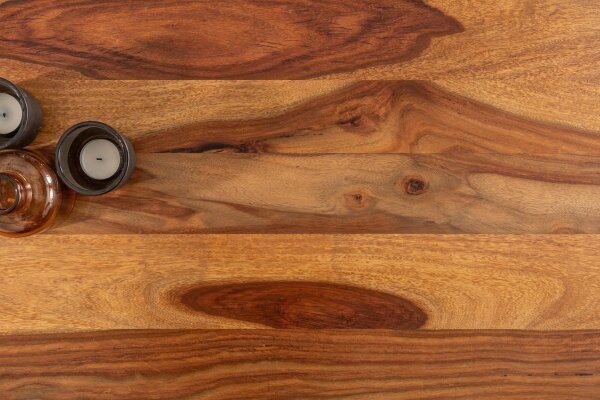 Couchtisch Sheesham Holz Metall 100 x 60 cm