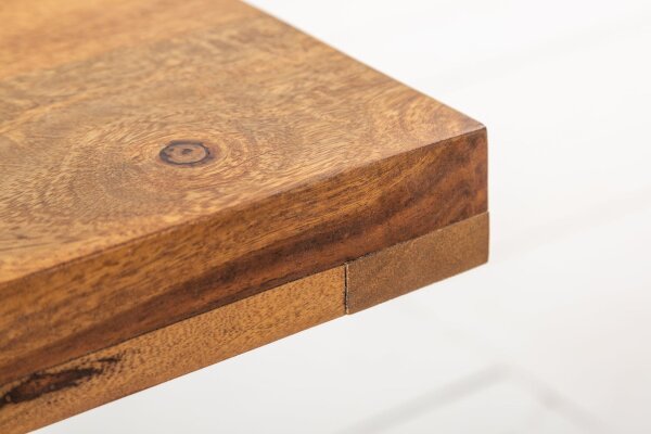 Couchtisch Sheesham Holz Metall 100 x 60 cm