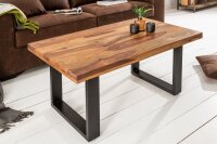 Couchtisch Sheesham Holz Metall 100 x 60 cm