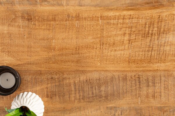 Couchtisch Mango Holz Metall 60 x 60 cm Kufengestell