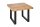 Couchtisch Mango Holz Metall 60 x 60 cm Kufengestell
