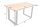 Esstisch Mango Holz Metall 140 x 80 cm Kufengestell