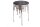 Beistelltisch Aluminium in Silber 37 x 37 cm